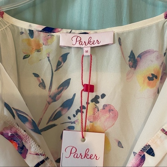 Parker NWT Smocked Dress Primose Flutter Sleeve Sz Med - Picture 2 of 10